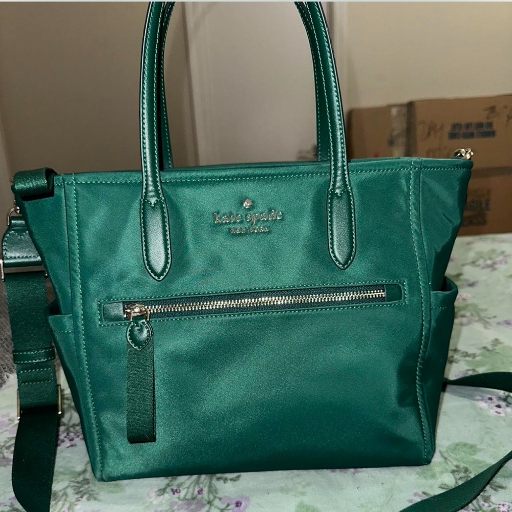 Kate Spade Emerald Green Tote Bag